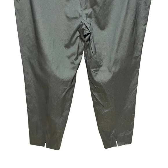 Piazza Sempione Satin Cropped Dress Pants in‎ Black Size 10 - Picture 7 of 10